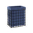 Laundry Basket - Metal Wire Frame - Silver and Classic Black - 110L Capacity with Removable Liner