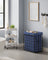 Laundry Basket - Metal Wire Frame - Gray - Collapsible with Removable Washable Liner