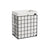 Collapsible Laundry Basket - Metal Wire Frame - Ink Black and Slate Grey - Removable and Washable Liner
