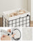 Collapsible Laundry Basket - Metal Wire Frame - Ink Black - Removable and Washable Liner