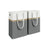 Collapsible Laundry Hampers - Fabric - Dove Grey - Set of 2