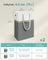 Collapsible Laundry Hamper Set - 75 L Capacity - Fabric - Slate Grey - Freestanding and Easy to Transport
