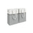 Collapsible Laundry Hampers - Fabric - Dove Grey - Set of 2