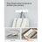 Large Laundry Basket - Fabric - Light Grey - 90L Capacity with 2 Compartments and Foldable Design