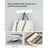 Large Laundry Basket - Fabric - Dark Grey - 90L Capacity with 2 Compartments