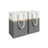 Collapsible Laundry Hampers Set of 2 - Fabric - Slate Grey - Easy to Transport and Clean