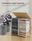 Laundry Basket - Synthetic Rattan - Natural - 160 L Capacity with Lid and Handles
