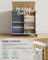 Laundry Basket - Rattan-Style - Natural - 3 Compartments with Lid and Removable Liner