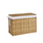 Laundry Hamper - Synthetic Rattan - Natural - Foldable with Lid and Handles