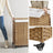 Laundry Hamper - Rattan-Style - Natural - 3 Compartments with Removable Liner