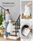 Rolling Laundry Hamper - Synthetic Rattan - Natural - 3 Compartments with Removable Liner and Wheels