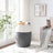 Laundry Basket - Cotton Rope - Grey-Beige - 125L Capacity with Handles
