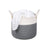 Laundry Basket - Cotton Rope - Grey - 50L Capacity with Handles
