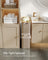 Laundry Basket - Oxford Fabric - Camel Brown - Space-Saving with Lid and Removable Mesh Liner