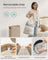Laundry Basket - Oxford Fabric - Camel Brown - Space-Saving with Lid and Removable Mesh Liner