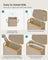 Laundry Basket - Oxford Fabric - Camel Brown - Space-Saving with Lid and Removable Mesh Liner