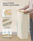 Laundry Basket - Oxford Fabric - Cream White - Slim Design with Lid and Removable Mesh Liner