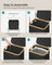 Laundry Basket - Oxford Fabric - Ink Black - Slim Design with Lid and Removable Mesh Liner