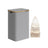 Laundry Basket - Oxford Fabric - Dove Grey - Slim Design with Lid and Removable Mesh Liner