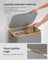Laundry Basket - Oxford Fabric - Dove Grey - Slim Design with Lid and Removable Mesh Liner