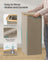 Laundry Basket - Oxford Fabric - Camel Brown - Slim Design with Lid and Removable Mesh Liner