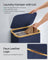 Laundry Basket - Oxford Fabric - Charcoal Blue - Slim