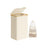 Laundry Basket - Oxford Fabric - Cream White - Space-Saving with Lid and Removable Mesh Liner