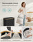 Large 130L Laundry Basket - Oxford Fabric - Ink Black - Collapsible with Lid and Removable Mesh Liner