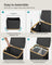 Large 130L Laundry Basket - Oxford Fabric - Ink Black - Collapsible with Lid and Removable Mesh Liner