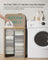 Laundry Basket - Oxford Fabric - Camel Brown - 2-Section with Lid and Removable Mesh Liner