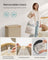 Laundry Basket - Oxford Fabric - Camel Brown - 2-Section with Lid and Removable Mesh Liner