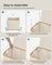 Laundry Basket - Oxford Fabric - Cream White - 130L Capacity