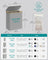 Laundry Hamper - Oxford Fabric - Dove Grey - 3-Section with Lid and Removable Mesh Liner