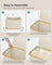 Laundry Basket - Oxford Fabric - Cream White - 150L