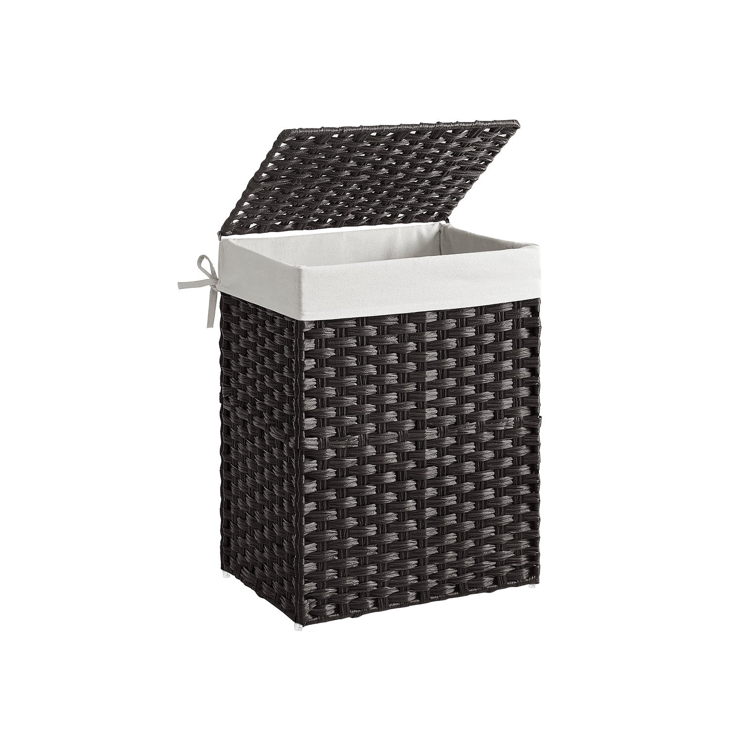 Laundry Basket - Synthetic Rattan Wicker - Natural - 90L Capacity