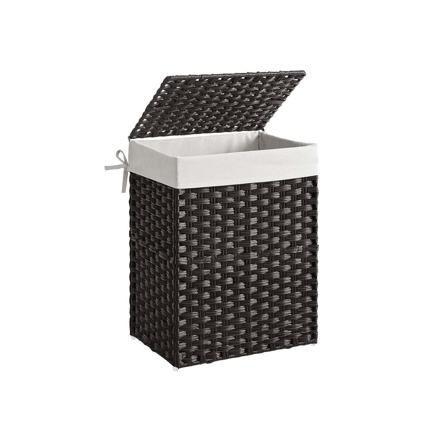 Laundry Basket - Synthetic Rattan Wicker - Natural - 90L Capacity