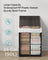 Laundry Basket - Synthetic Rattan Wicker - Natural - 90L Capacity