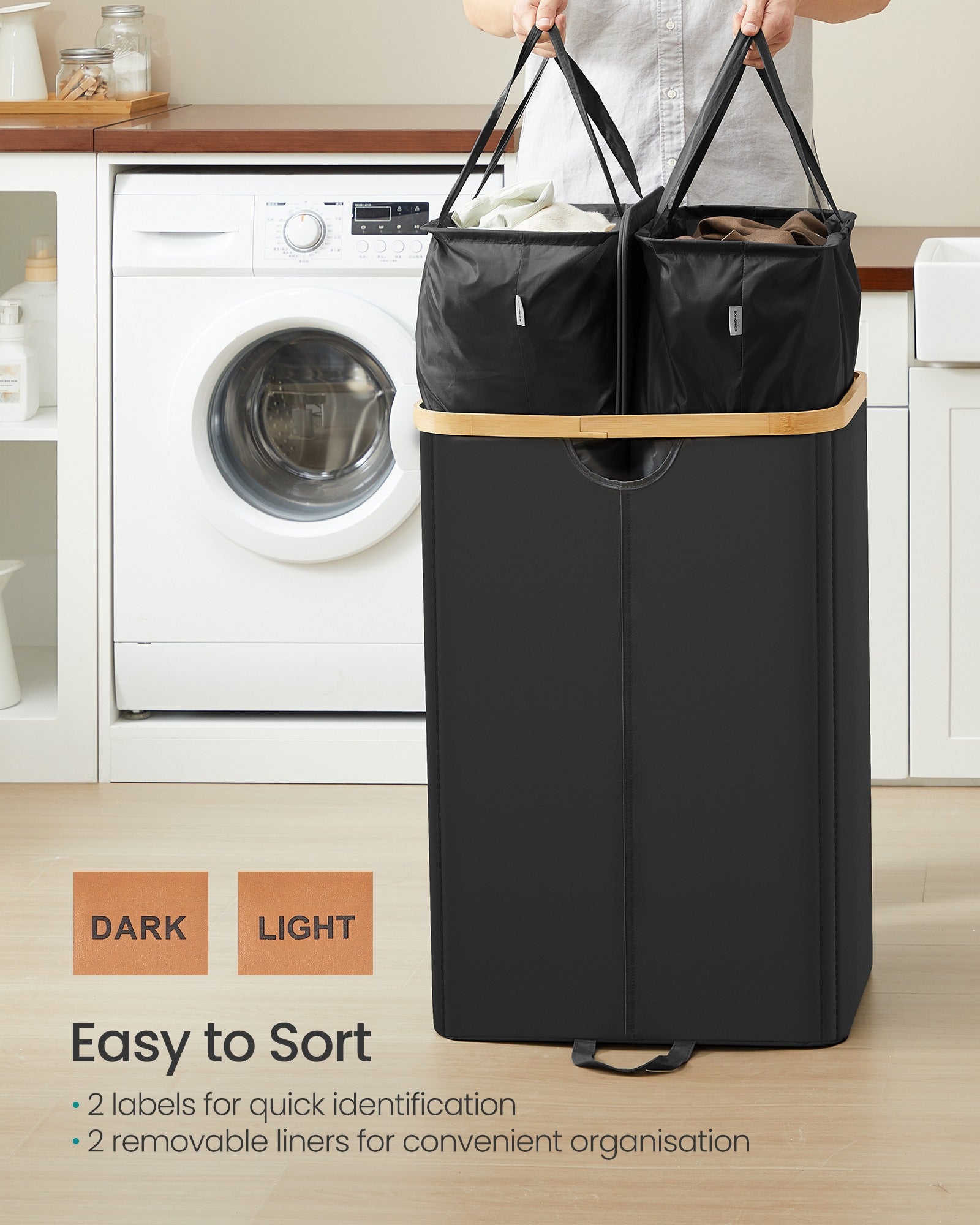 Recycling Bin - With Multiple Compartments - 52 x 38.5 x 75 cm