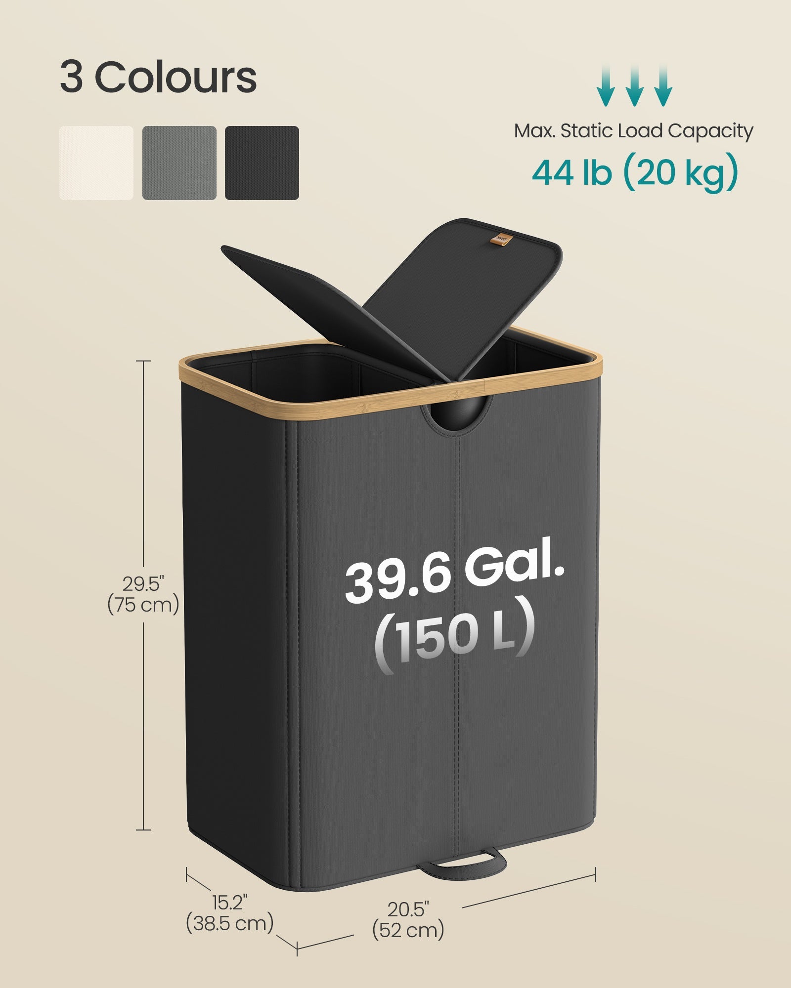 Recycling Bin - With Multiple Compartments - 52 x 38.5 x 75 cm