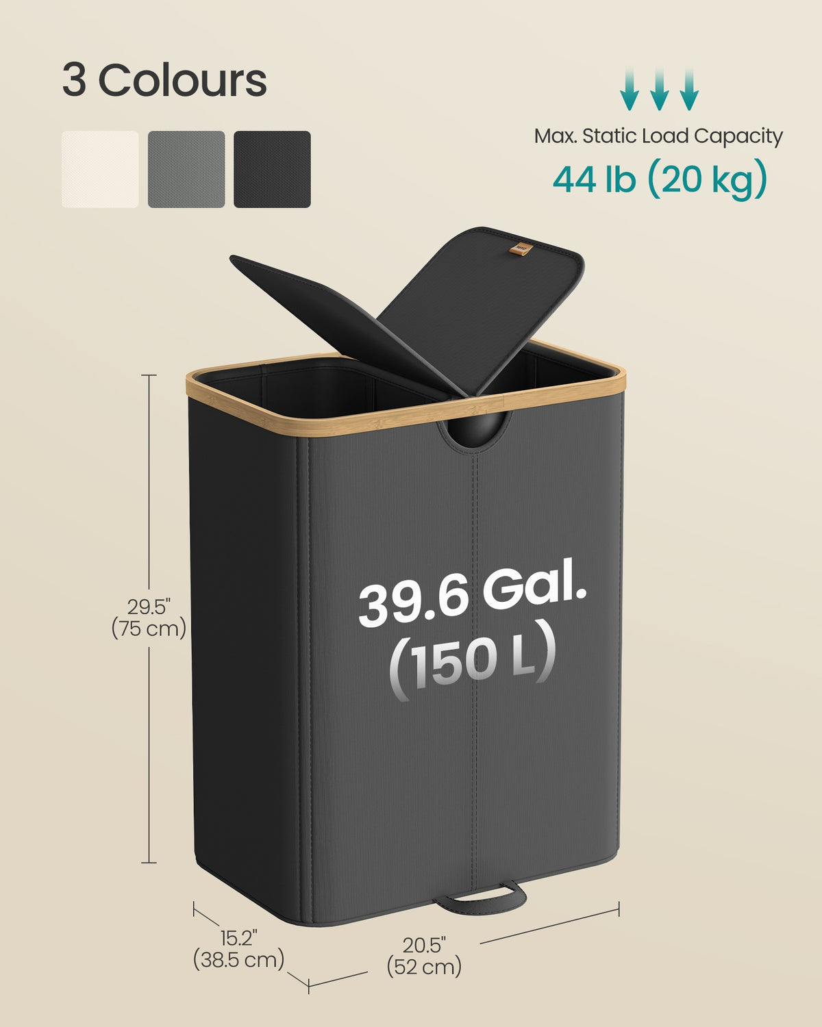 Recycling Bin - With Multiple Compartments - 52 x 38.5 x 75 cm