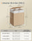 Laundry Basket - Fabric - Natural Beige - Dual Compartment with Lid and Wheels