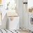 2 Sections Laundry Basket - Bamboo - Natural - XXL 100L with Removable Washable Lining