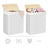 2 Sections Laundry Basket - Bamboo - Natural - XXL 100L with Removable Washable Lining
