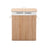 Bamboo Laundry Basket - Natural Bamboo and Cotton Bag - Natural Grain