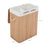 Bamboo Laundry Basket - Natural Bamboo and Cotton Bag - Natural Grain