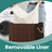Bamboo Laundry Basket - Brown - Divided with Removable Liner and Handles