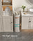 Laundry Basket - Polyester Fabric and Plastic - Cappuccino Beige