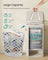 Laundry Basket - Fabric - Dove Grey - 100 L Capacity with Lid and Handles