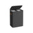 Laundry Basket - Polyester - Ink Black - Dual Compartment with Removable Liners and Lid