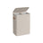 Laundry Basket - Polyester - Ink Black - Dual Compartment with Removable Liners and Lid